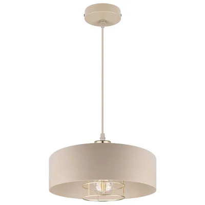 Produktbild von MasterLED Pendelleuchte E27 30 cm Beige Gold Nilo Stahl für Esstisch Küche