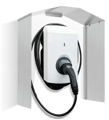 Produktbild von Ikodm wallbox wetterschutz Schutzdach Regenschutz  40*20*45 cm Schutz Wallbox Wetterschutz Dach Stahl Regen