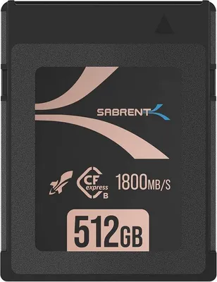 Zdjęcie produktu dla Karta pamięci CFexpress typu B, 512 GB - Wysoka prędkość do 1800 MB/s, idealna do profesjonalnej fotografii i nagrywania wideo