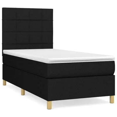 Obrázok produktu pre vidaXL Boxspring posteľ s matracom čierna 90x200 cm látka