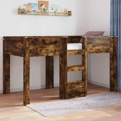 Zdjęcie produktu dla Maison Exclusive – łóżko piętrowe dla dzieci, dąb wędzony, 90 x 200 cm