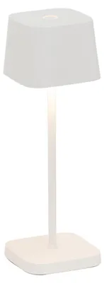 Immagine prodotto di Zafferano Ofelia Pro Micro Lampada a led da tavolo Bianca ricaricabile e dimmerabile