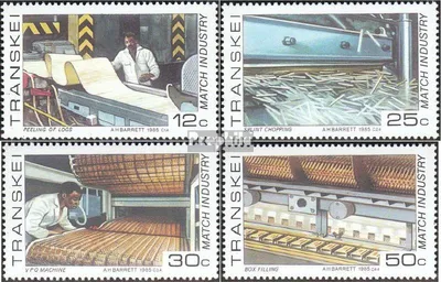 Produktbild von Briefmarken Südafrika - Transkei 1985 Mi 172-175 (kompl.Ausg.) gestempelt Streichholzindustrie