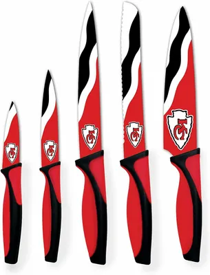 Produktbild von NFL Kansas City Chiefs Küchenmesser 5-teilig Set Football Messer Set Barbecue
