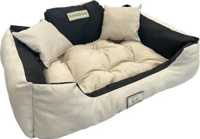 Produktbild von Hundebett KINGDOG Laufstall 130x105 cm personalisiert wasserdicht beige