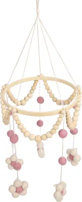 Produktbild von Baby-Hänge-Mobile fördert den sicheren Schlaf, Kinderzimmer-Dekoration, Bettglocken-Anhänger für Neugeborene, Rosa