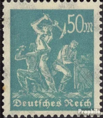 Produktbild von Briefmarken Deutsches Reich 1922 Mi 245 postfrisch Arbeitergruppen / Ergänzungs-Werte