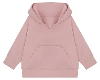 Imagen del producto de Sudadera con capucha para niños, marca Larkwood, modelo LT4606 (92), color rosa claro, fabricada de forma sostenible