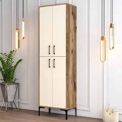 Obrázok produktu pre Skye Decor, Skrinka na topánky - Berliner (Orech + Krémová)