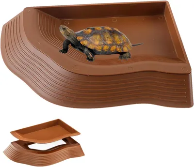 Produktbild von Schildkröten Wasserschale Kleine mit Rampe, 27,4 x 19,7 x 2,7 cm