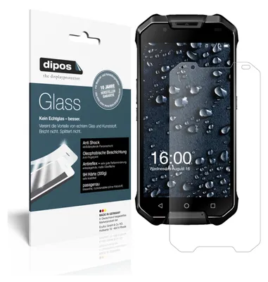 Produktbild von 2x Schutzfolie für AGM X2 matt - Anti-Shock 9H Folie dipos Glass Kunststoffglas