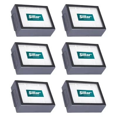 Produktbild von Sillar 6x HEPA Filter für iRobot Roomba e i j Serie – Ersatzfilter für e5 e6 i3 i7 j7 Staubsaugerroboter