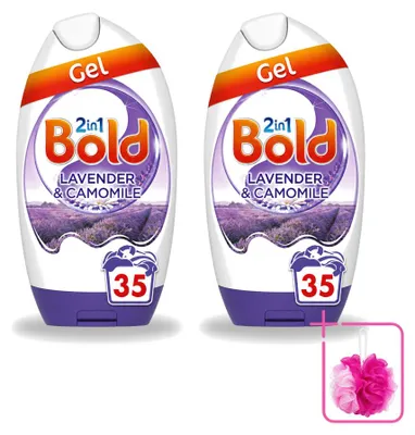 Produktbild von 2 x BOLD 2-in-1 Waschgel Lavendel und Kamille - Sparpackung - 2 Stücke
