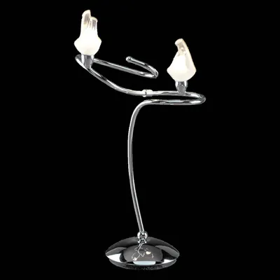 Produktbild von FLAMENGO 2xG9/40W, CHROME, TABLE L: 300, H: 480, mit Schalter Fassung G9,