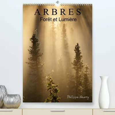 Image de Calendrier mural 2020 avec des motifs d'arbres et de lumière