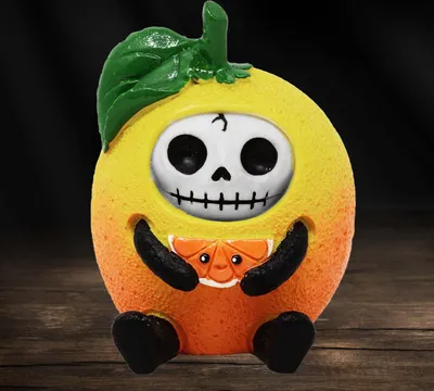 Produktbild von Furrybones "Mikan" - Dekofigur Totenkopf Gothic Fantasy