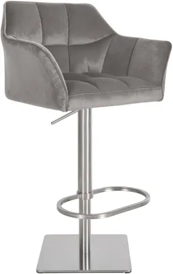 Produktbild von Barhocker Damaso E Samt grau