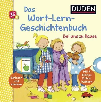 Immagine prodotto di Duden 36+: Mein Wort-Lern-Geschichtenbuch: Bei uns zu Hause
