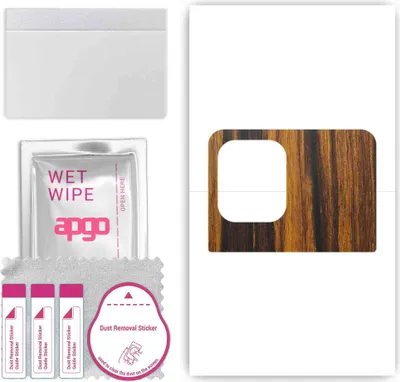Produktbild von apgo Rückseite Schutzfolie, Skin, kompatibel mit Oppo Find X3 Pro Lensman, Hinten Displayschutzfolie aus Vinylfolie, kratzfest, einfache Montage - Tigerwood