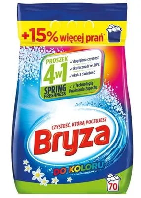 Obrázek produktu pro Bryza, prací prášek 4 v 1 Spring Freshness Colour, 4,55 kg