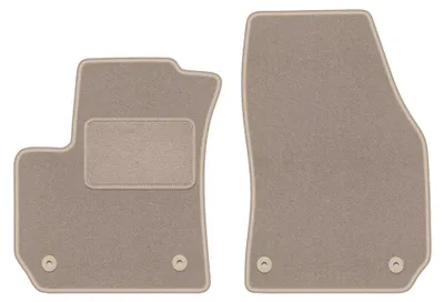 Productafbeelding van Velours voormatten voor Opel Zafira B 2005-2014 (MPV) – 2-delig, beige, op maat – Wielganizator LUX