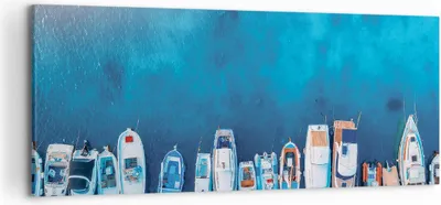 Produktbild von Bild auf Leinwand - Leinwandbild - Einteilig - Hafen Hafen £ódŸ - 120x50cm - Wand Bild - Wanddeko - Wandbilder - Leinwanddruck - Bilder - Wanddekoration - Leinwand bilder - Wandbild - AB120x50-5081