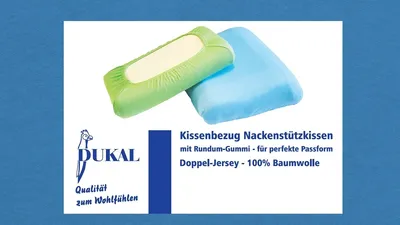 Produktbild von Bezug Nackenstützkissen : Farbe - Ocean-blau, Größe - 40x80 cm