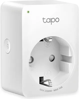 Produktbild von TP-Link Tapo P100 Smart Plug - 220 V AC / 13 A, 240 V AC - Alexa, Google Assistant Unterstützt