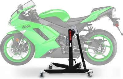 Produktbild von CS Power Classic-Zentralständer für Kawasaki ZX-6R 07-08 Schwarz Matt