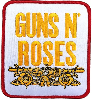 Produktbild von Guns N' Roses Stacked White Aufnäher zum Aufnähen White