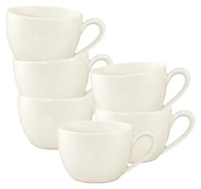Produktbild von Seltmann Weiden Savona Fine Diamond weiß Milchkaffeeobertasse 0,34 l 6er Set