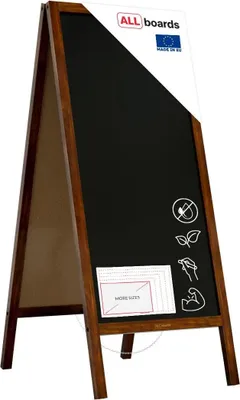 Immagine prodotto di Lavagna per gesso a cavalletto bifacciale 150x61 cm