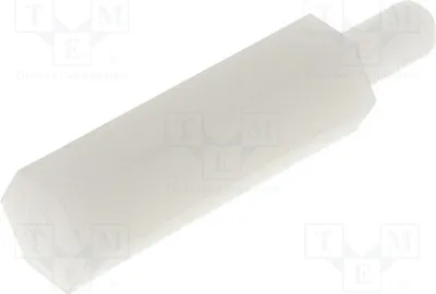 Immagine prodotto di 10 distanziatori filettati M3, M3, 18 mm. Distanziatori esagonali in materiale Kuntoff