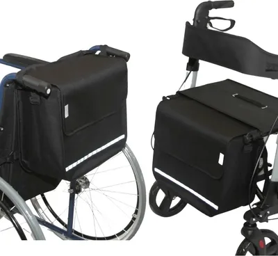 Produktbild von SENIORI Rollator / Rollstuhl Tasche Rollatortasche Rollstuhltasche 2. Schwarz_classic