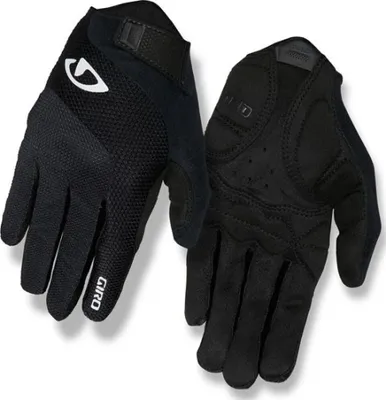 Produktbild von Giro Tessa Gel LF Fahrradhandschuhe Damen, schwarz, Größe M, Gel-Polsterung, atmungsaktives Stretchmaterial, AX Suede™ Synthetik-Leder, Touchscreen-kompatibel, Klettverschluss, Mikrofaser-Daumen