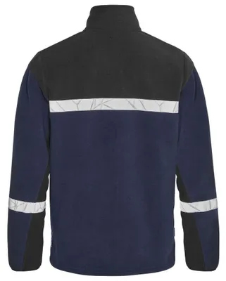 Produktbild von Projob - Fleecejacke für Herren, Durchgehender Reißverschluss, Fleece ET433 (L) (Schwarz/Gelb)