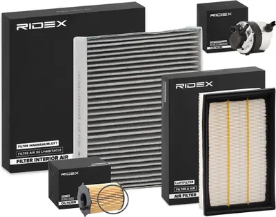 Produktbild von RIDEX Filterset Inspektionspaket Filtersatz für FORD Focus II Schrägheck (DA, HCP, DP) C-MAX (DM2) Focus C-Max (DM2) für VOLVO S40 II (544)