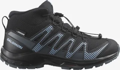 Produktbild von SALOMON SHOES XA PRO V8 MID WP J Black / Neptune. / Alaskan Blue 33