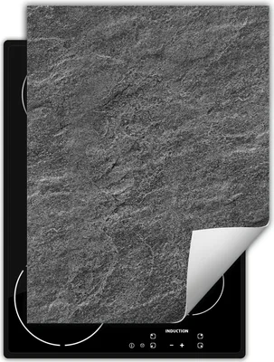 Produktbild von DarHaus Herdabdeckplatte Einteilig Küche Abdeckplatte für Glaskeramikkochfeld Abdeckung Induktionskochfeld Aufrollbare Matte 40x52 cm, grau - schiefer
