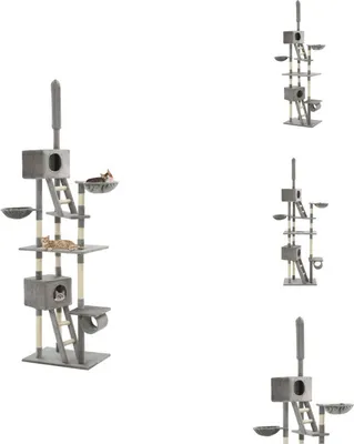 Obrázok produktu pre vidaXL Škrabadlo pre mačky sisalové 230 - 260 cm sivé - Škrabadlá