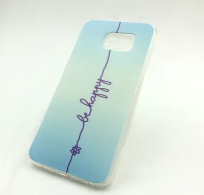 Produktbild von Handyhülle Schutzhülle für Samsung Galaxy S6 Case Cover Bumper Etuis Silikon Blau
