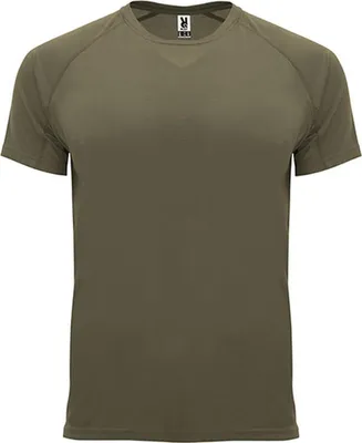 Immagine prodotto di Roly Sport CA0407 | T-shirt Bahrain con maniche raglan - Colore: Army Green 15 - Taglia: L