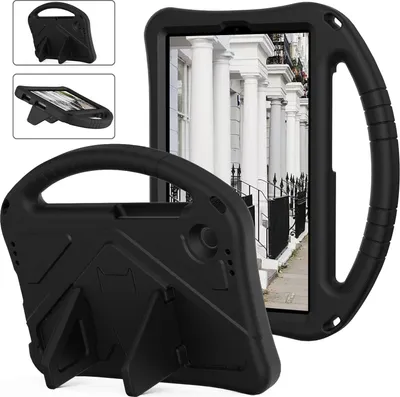Image de Etui pour enfants pour Samsung Galaxy Tab A9 8.7" 2023, étui antichoc léger en EVA avec support pliable et poignée noir