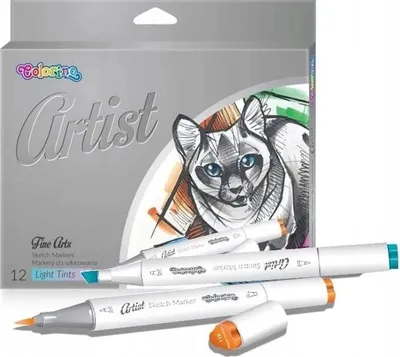 Immagine prodotto di Markery pastelowe Colorino Kids z podwójną końcówką 12 kolorów