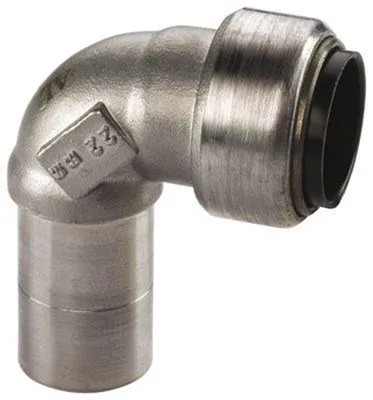 Produktbild von Edelstahl Steckfitting Tectite Winkel 90° 15 mm innen-außen lösbar DVGW
