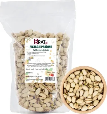 Zdjęcie produktu dla Pistacje prażone niesolone 1kg