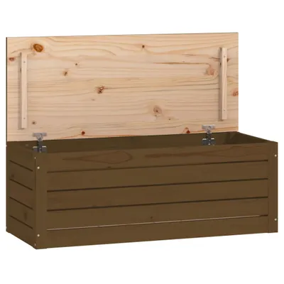 Produktbild von vidaXL Truhe Honigbraun 89x36,5x33 cm Massivholz Kiefer
