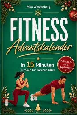 Obrázek produktu pro Fitness adventní kalendář - 24 cvičení - Bez pomůcek - Doma