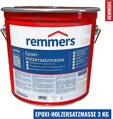 Produktbild von Remmers EPOXI-HOLZERSATZMASSE 3kg Lösemittelfreie 2K-Ausgleichsmasse