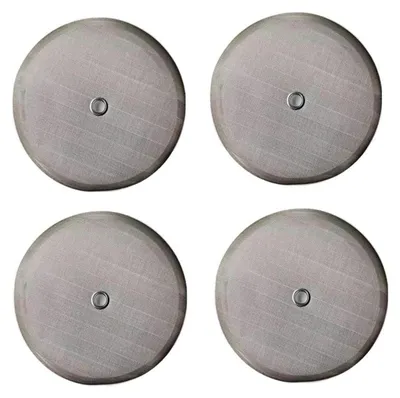 Produktbild von French Press Filter 11,4 cm Universal-Ersatzscheibe inklusive Metall-Zentrierring für 1,5l | Kaffeezubereitung French Press Ersatz